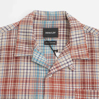 Howlin' Cocktail Short Sleeve Shirt in Brown Check thumbnail
