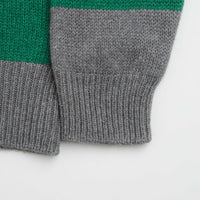 Howlin' College Is Fun Rugby Polo Shirt in Green Whisper thumbnail