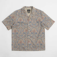Howlin' Cocktail D’Amore Short Sleeve Shirt in Sand Psych Paisley thumbnail