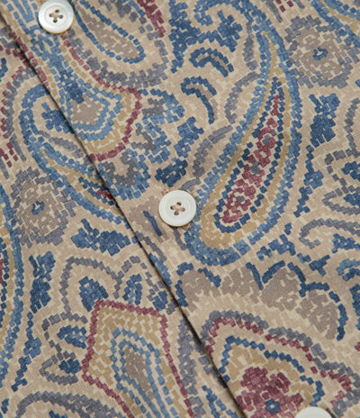 Howlin' Cocktail D’Amore Short Sleeve Shirt in Sand Psych Paisley