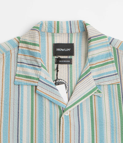 Howlin' Cocktail D’Amore Short Sleeve Shirt in Tropical Stripes