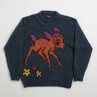 Howlin' Cosmic Deer Sweatshirt in Blue thumbnail