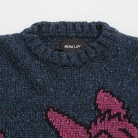 Howlin' Cosmic Deer Sweatshirt in Blue thumbnail
