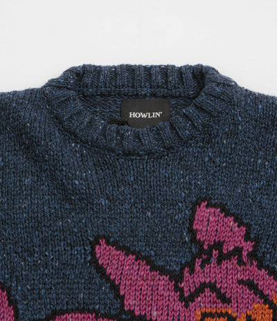 Howlin' Cosmic Deer Sweatshirt in Blue