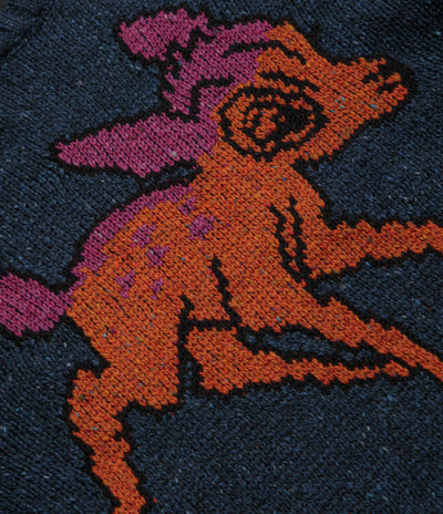 Howlin' Cosmic Deer Sweatshirt in Blue