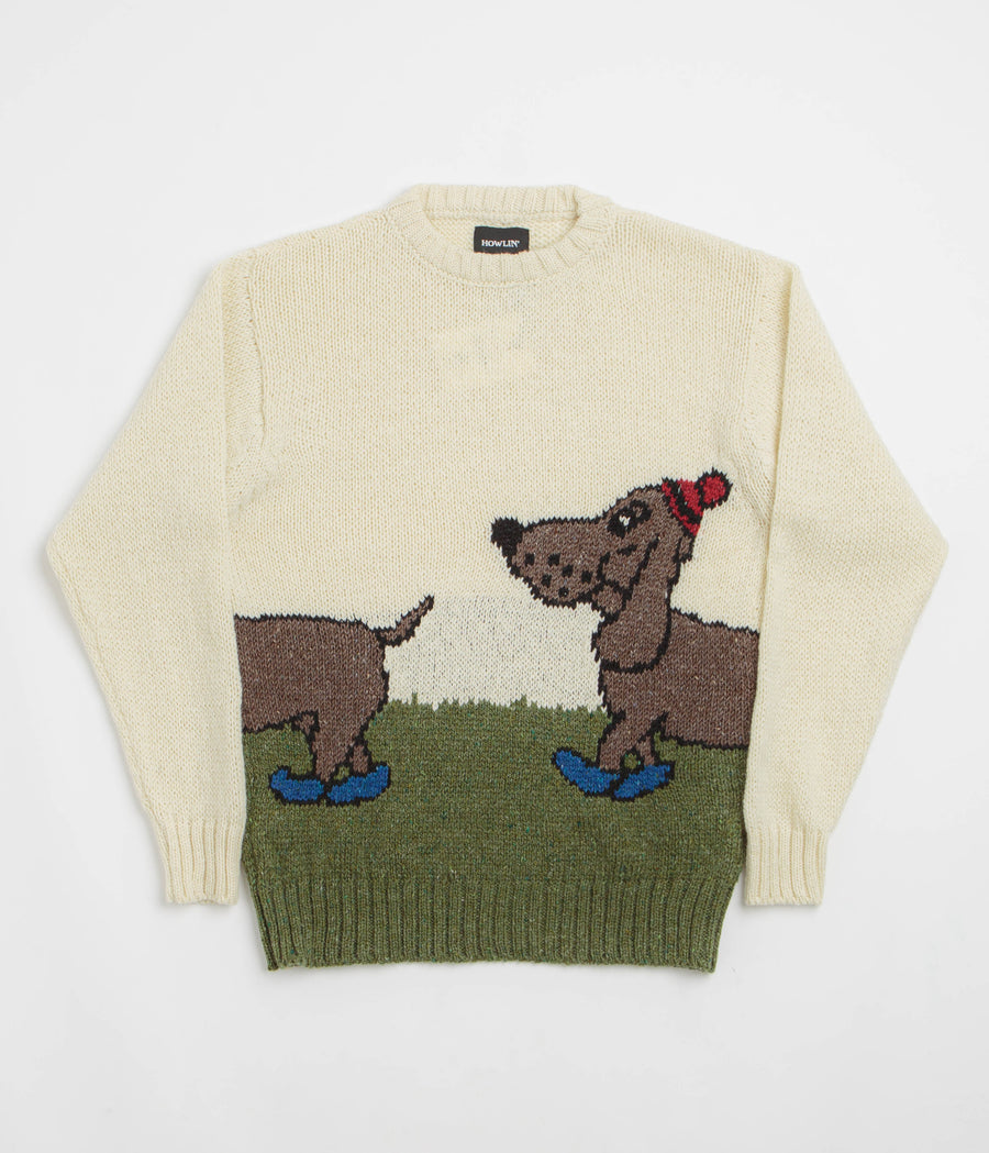 Howlin' Pull Up To The Bumper Sweatshirt in Ecru