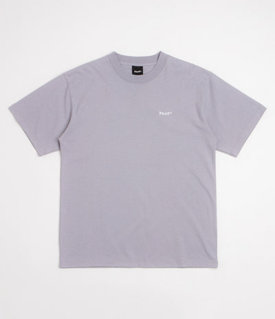 HUF 89 Embroidered T-Shirt - Lilac Chalk / White