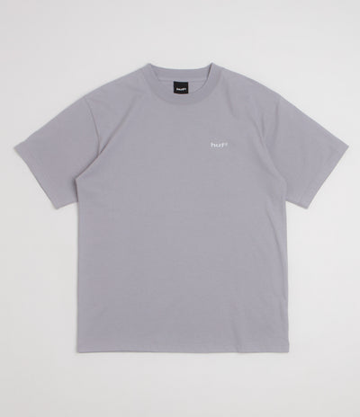 HUF 89 Embroidered T-Shirt - Lilac Chalk / White