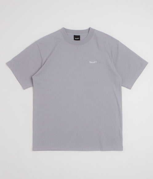HUF 89 Embroidered T-Shirt - Lilac Chalk / White
