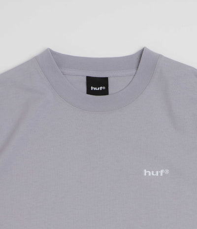 HUF 89 Embroidered T-Shirt - Lilac Chalk / White