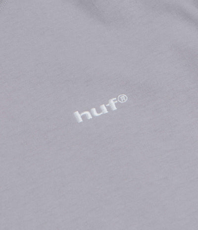 HUF 89 Embroidered T-Shirt - Lilac Chalk / White