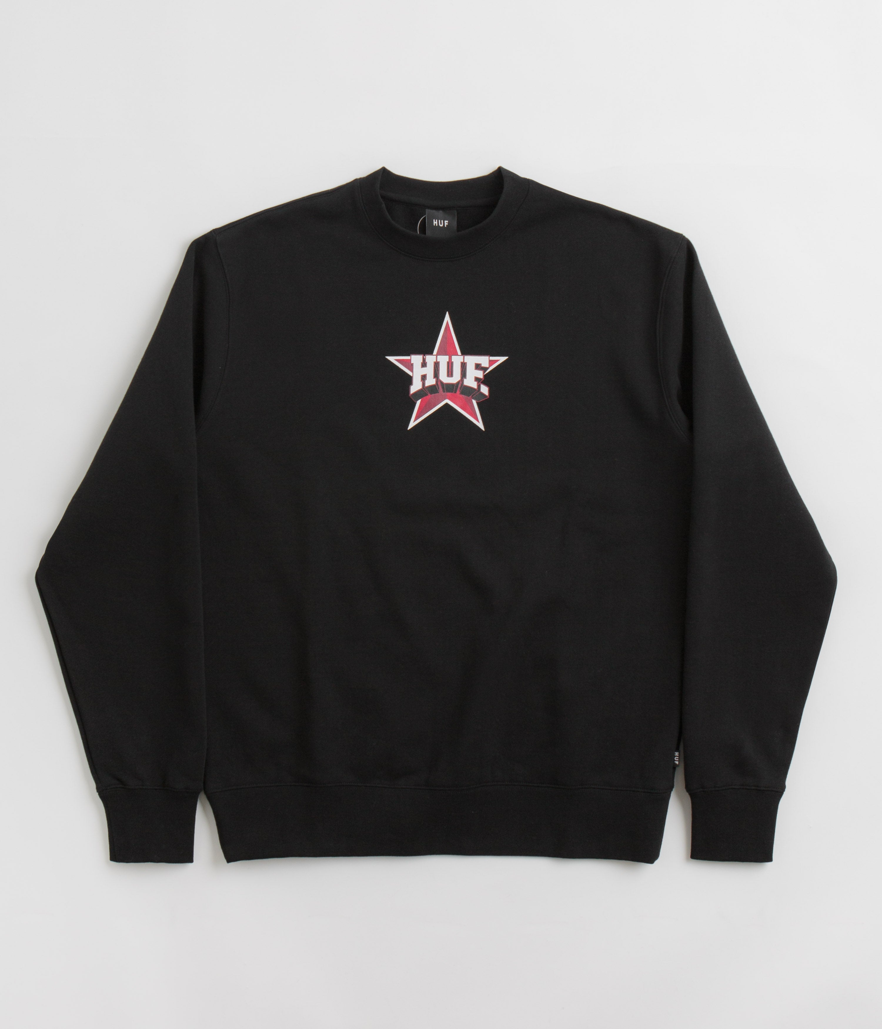 HUF All Star Crewneck Sweatshirt in Black