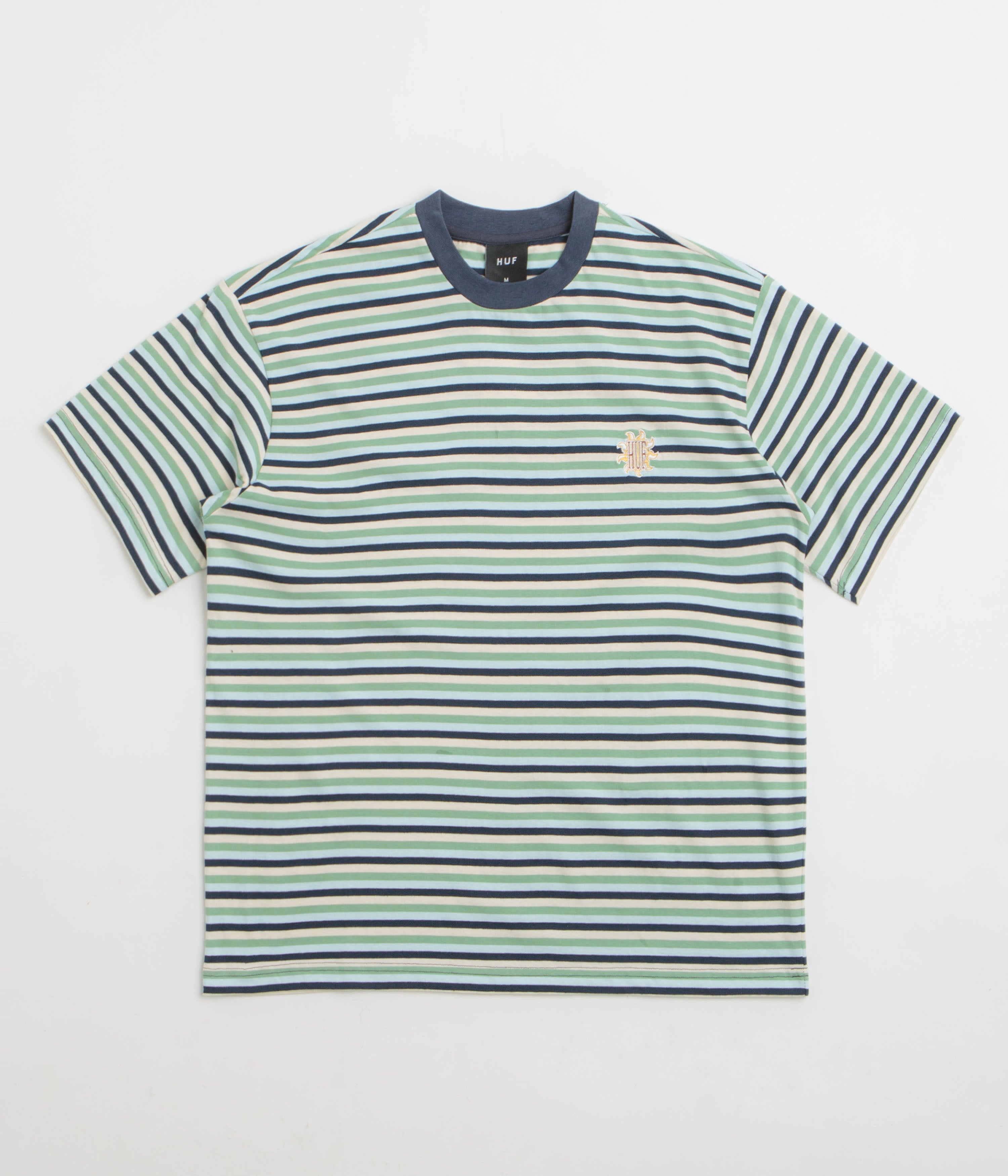 HUF Apollo Striped T-Shirt in Blue