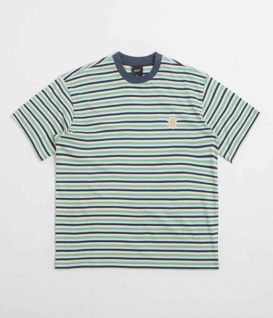 HUF Apollo Striped T-Shirt in Blue