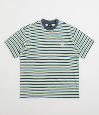 HUF Apollo Striped T-Shirt in Blue