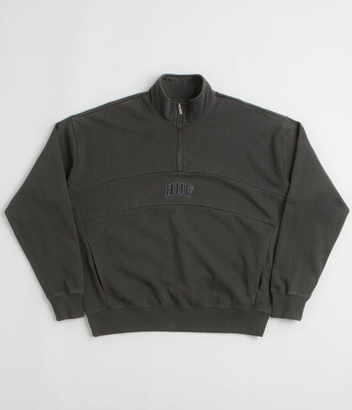 HUF Arch 1/4 Zip Fleece - Vintage Black