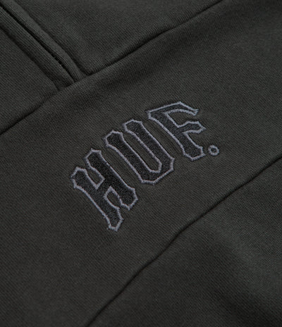 HUF Arch 1/4 Zip Fleece - Vintage Black