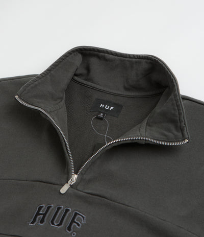 HUF Arch 1/4 Zip Fleece - Vintage Black