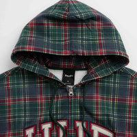 HUF Arch Plaid Full Zip Hoodie - Forest thumbnail