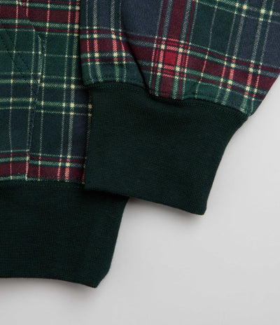 HUF Arch Plaid Full Zip Hoodie - Forest