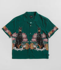 HUF Best Boys Resort Short Sleeve Shirt in Pine