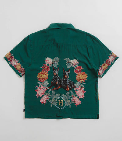 HUF Best Boys Resort Short Sleeve Shirt in Pine