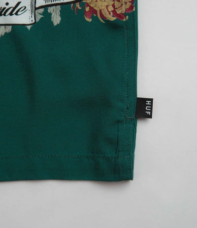 HUF Best Boys Resort Short Sleeve Shirt in Pine