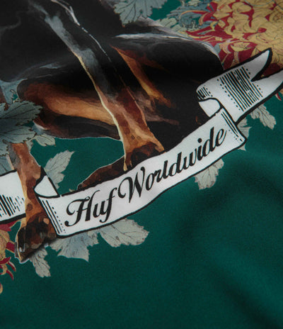 HUF Best Boys Resort Short Sleeve Shirt in Pine