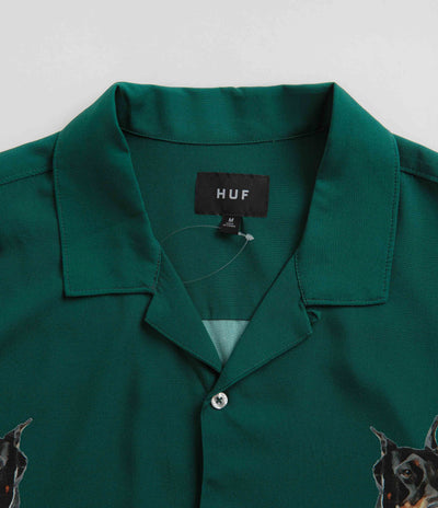 HUF Best Boys Resort Short Sleeve Shirt in Pine