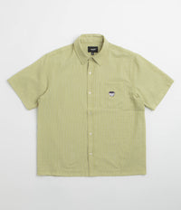HUF Big Block Striped Short Sleeve Shirt in Dried Herb