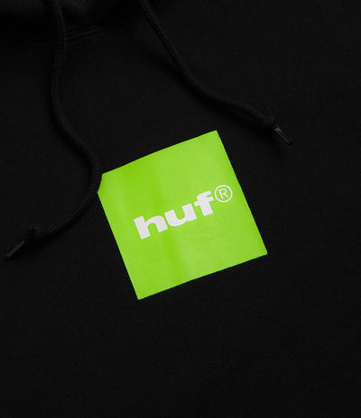 HUF Box Logo Hoodie - Black / Huf Green