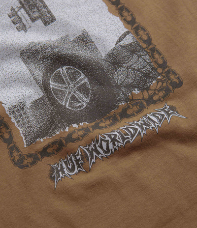 HUF Car Club T-Shirt in Camel
