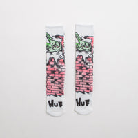 HUF Chimney Buddy Digital Socks - White thumbnail