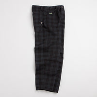 HUF Cromer Plaid Pants - Black thumbnail