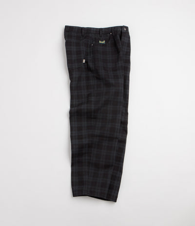 HUF Cromer Plaid Pants - Black