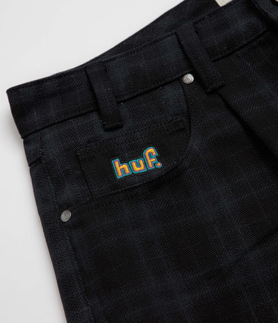 HUF Cromer Plaid Pants - Black