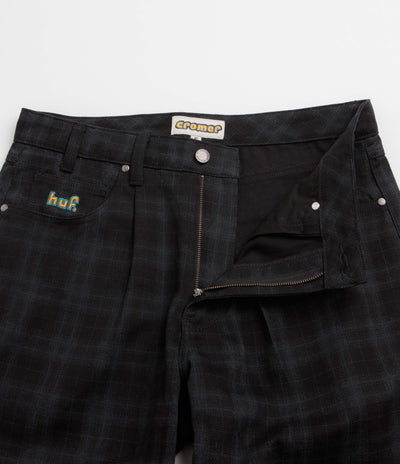 HUF Cromer Plaid Pants - Black