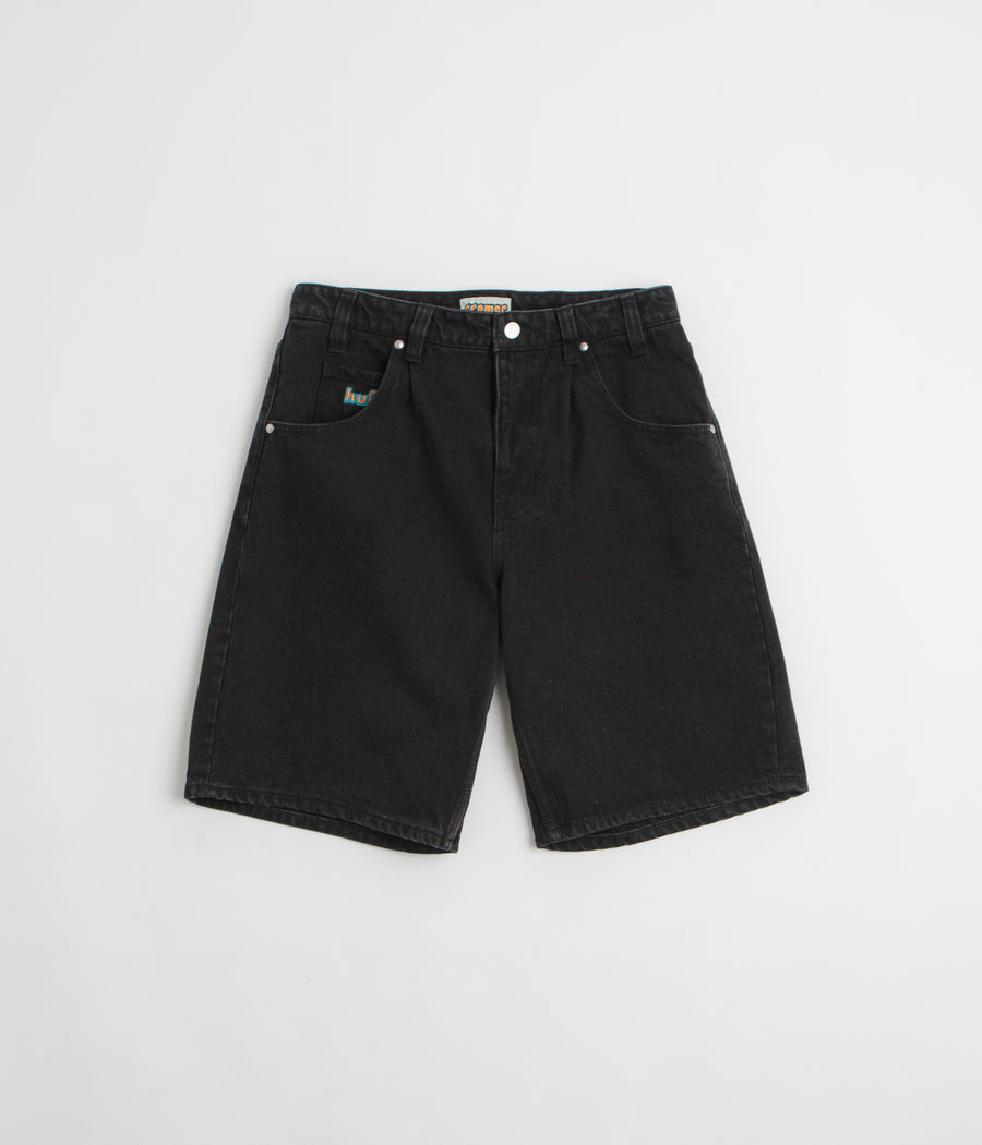 HUF Cromer Shorts in Washed Black