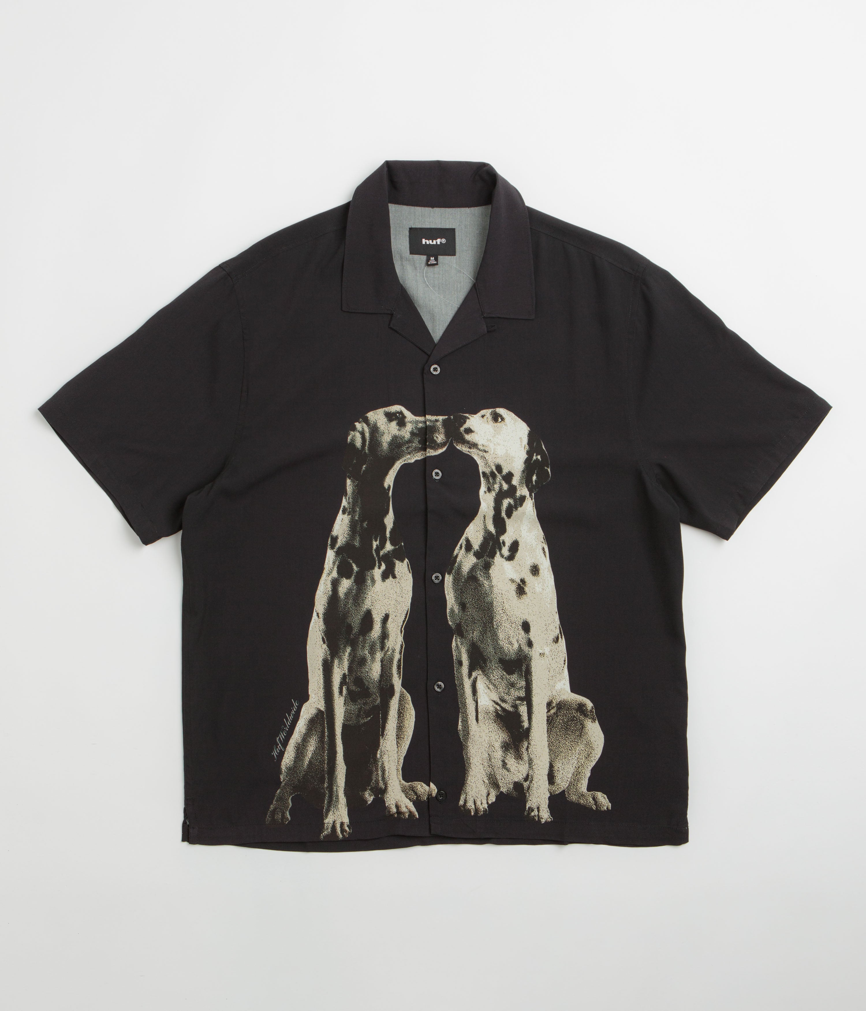 HUF Dogged Short Sleeve Resort Shirt - Black