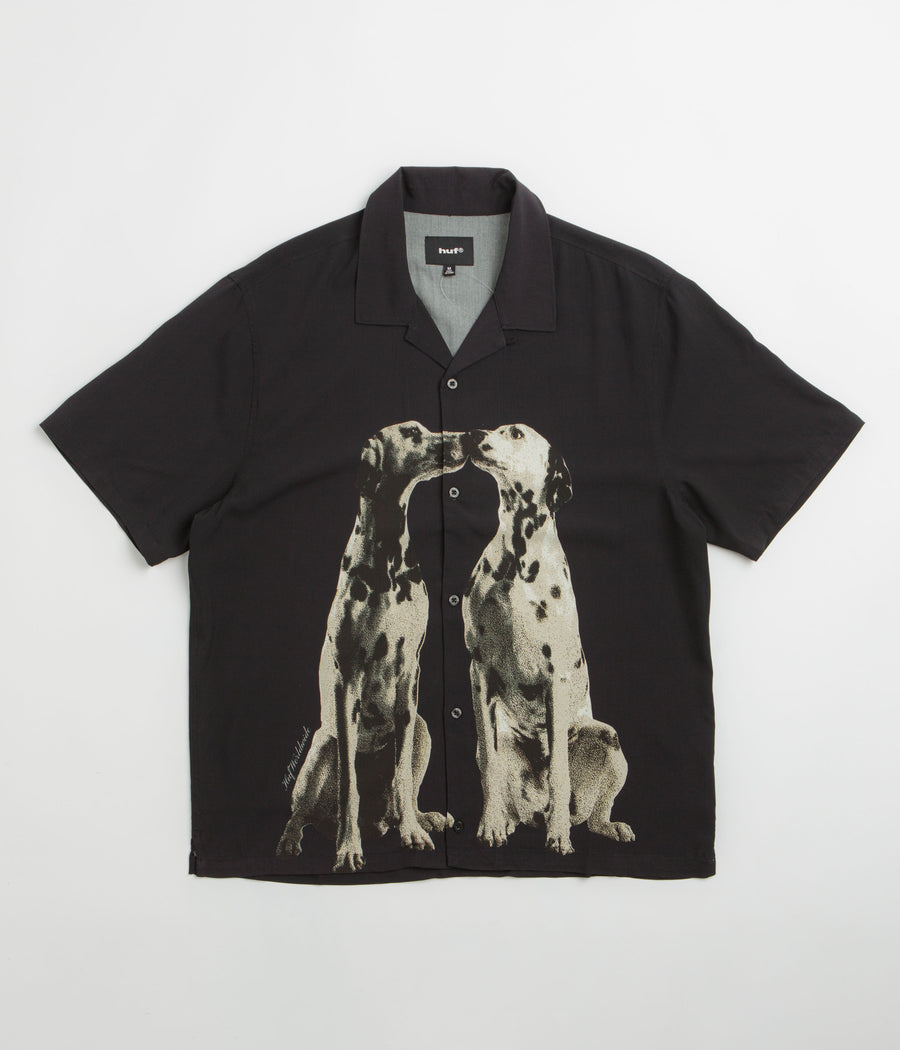 HUF Dogged Short Sleeve Resort Shirt - Black