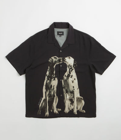 HUF Dogged Short Sleeve Resort Shirt in Black