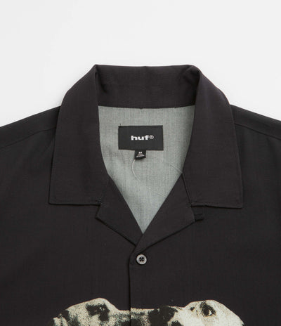 HUF Dogged Short Sleeve Resort Shirt in Black
