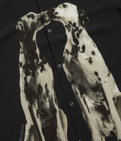 HUF Dogged Short Sleeve Resort Shirt in Black