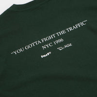 HUF Fight The Traffic T-Shirt - Forest Green thumbnail