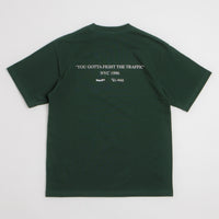 HUF Fight The Traffic T-Shirt - Forest Green thumbnail
