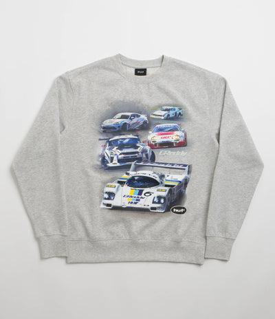 HUF Greddy Showcase Crewneck Sweatshirt - Heather Grey
