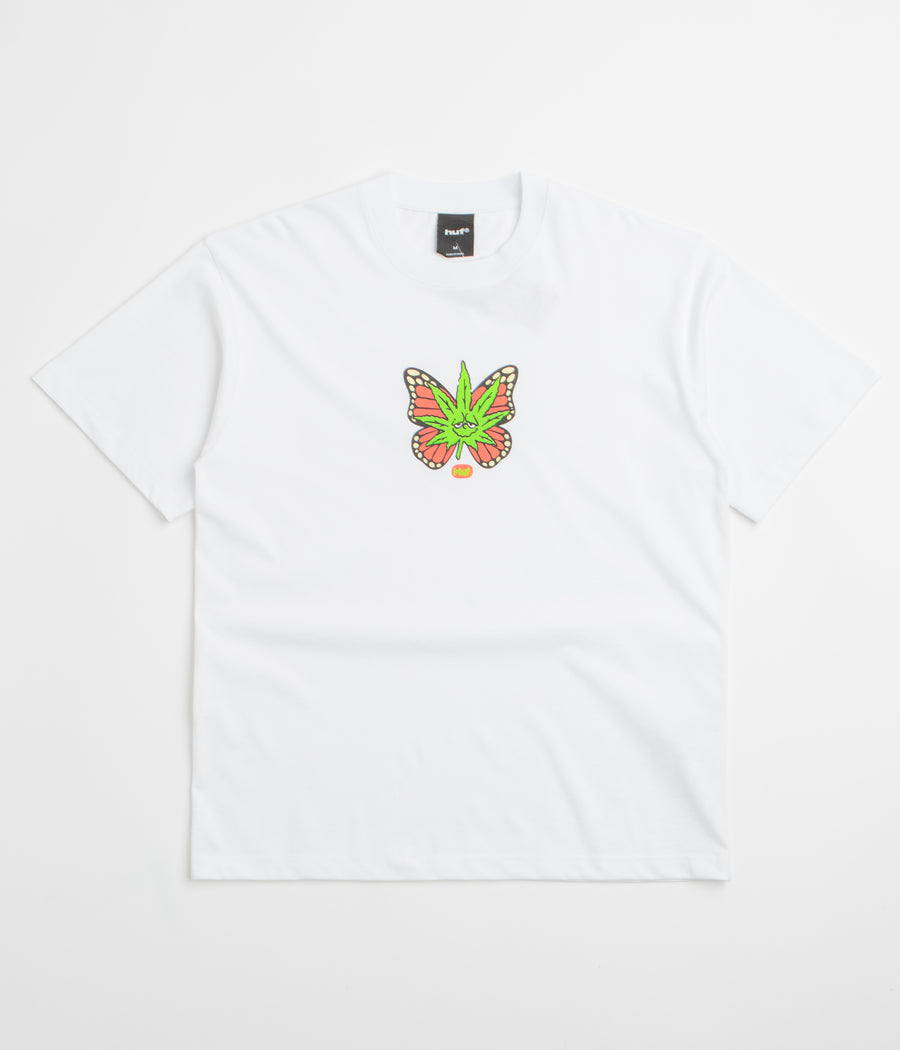 HUF Green Budderfly T-Shirt - White