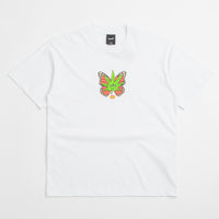 HUF Green Budderfly T-Shirt in White thumbnail