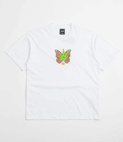 HUF Green Budderfly T-Shirt in White