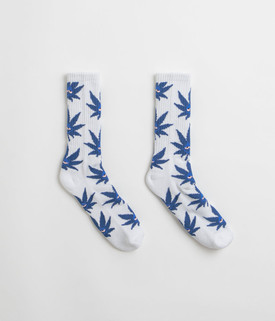 HUF Green Buddy PL Socks in White